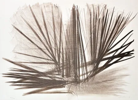 Litografia Hartung - Hans Hartung (1904–1989) – L 112 – Lithograph on BFK Rives vellum paper – 1964