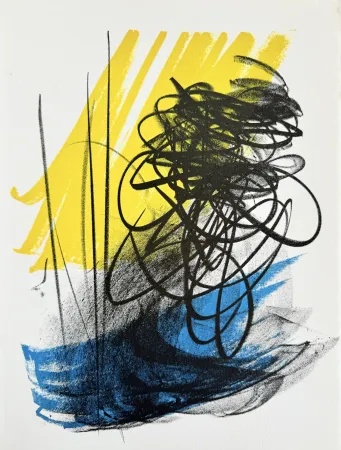 Litografia Hartung - Hommage à San Lazzaro