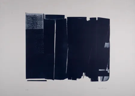 Litografia Hartung - L-16, 1973 - Extra large original lithograph (Hand-signed!)