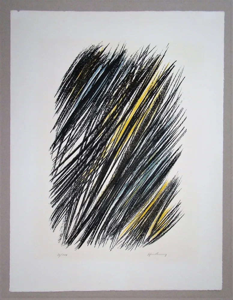 Litografia Hartung - L19 - 1957