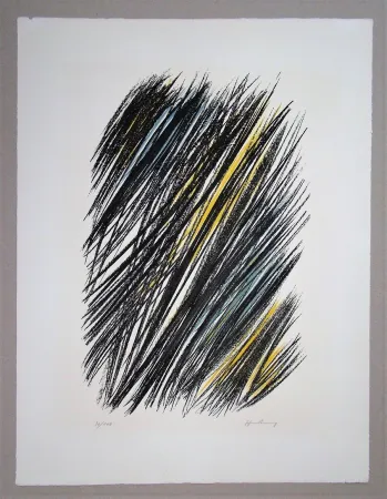 Litografia Hartung - L19 - 1957