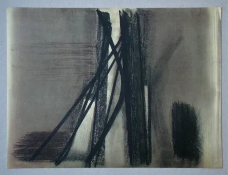 Litografia Hartung - Pastel P.1953-10