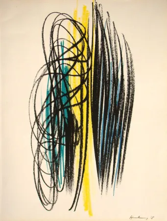 Litografia Hartung - Pastel P1958-35