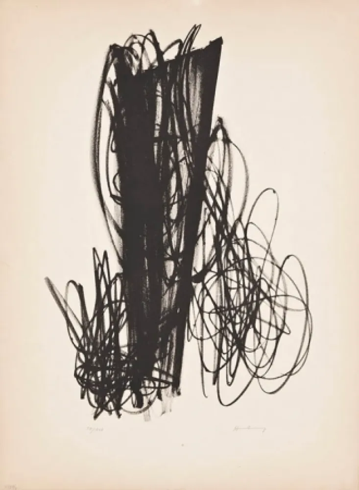 Litografia Hartung - Untitled