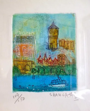 Gravura Hasegawa - BORGO MEDIEVAL TURIN