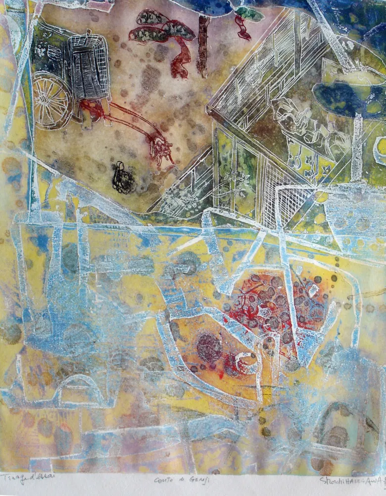 Gravura Hasegawa - Contes de Gengi 