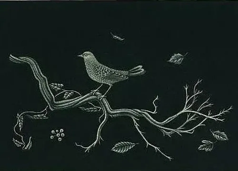 Meio-Tom Hasegawa - Oiseau sur racine (1960)