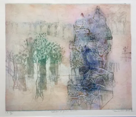 Gravura Hasegawa - Petit bois et palais lavande 