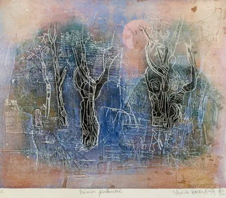 Gravura Hasegawa - Prémices printaniers 
