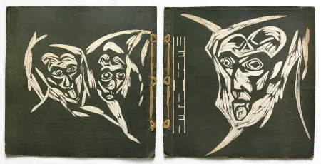 Xilogravura Havermans - Heads (for 'Wendingen') 