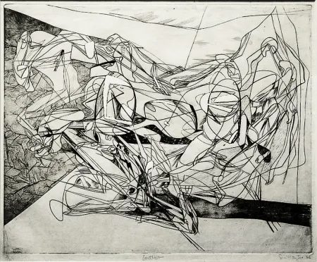 Gravura Hayter - Combat