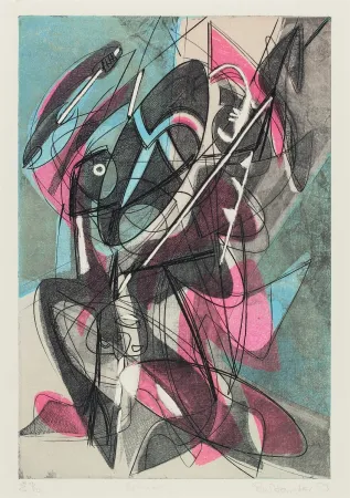 Gravura Hayter - Combat (Fight)