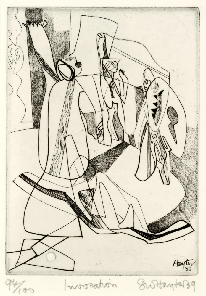 Água-Forte Hayter - Invocation