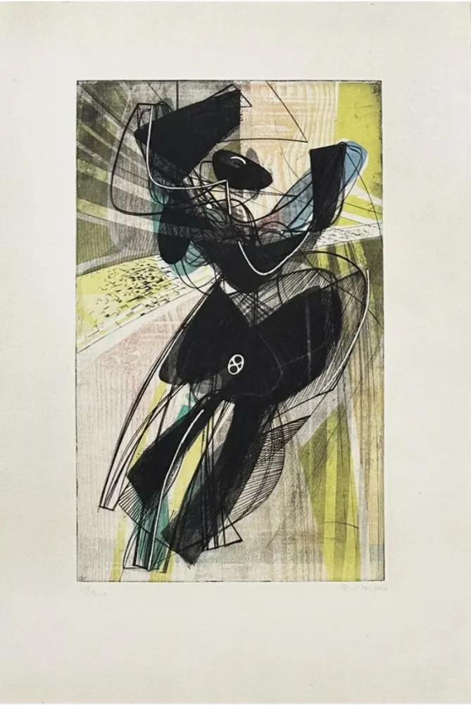 Gravura Hayter - La danse du soleil