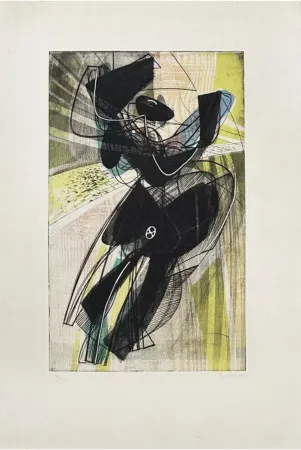 Gravura Hayter - La danse du soleil