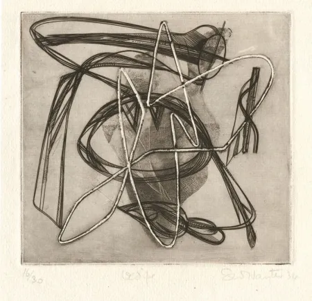 Água-Forte Hayter - Oedipe (Oedipus)