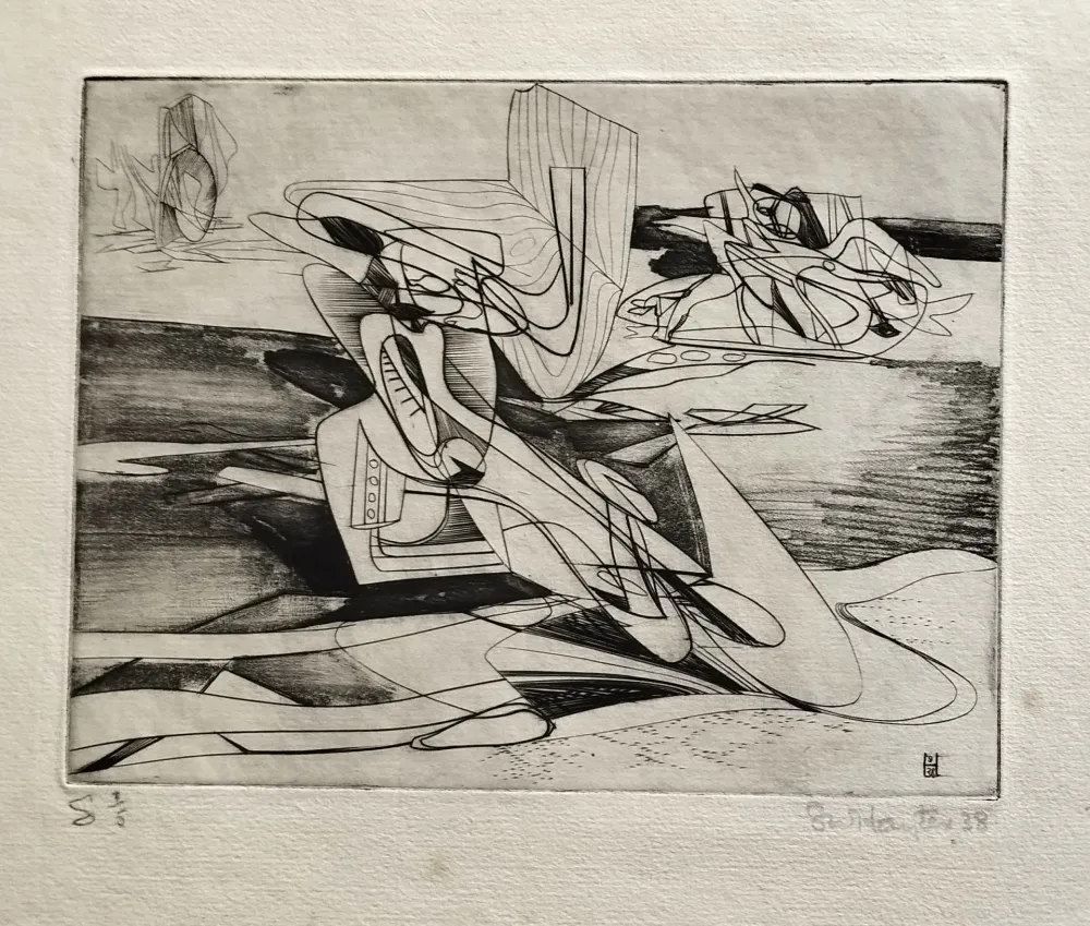 Gravura Hayter - Untitled, from Facile Proie