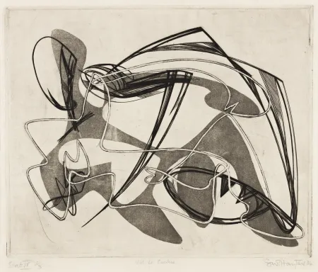 Água-Forte Hayter - Viol de Lucrece