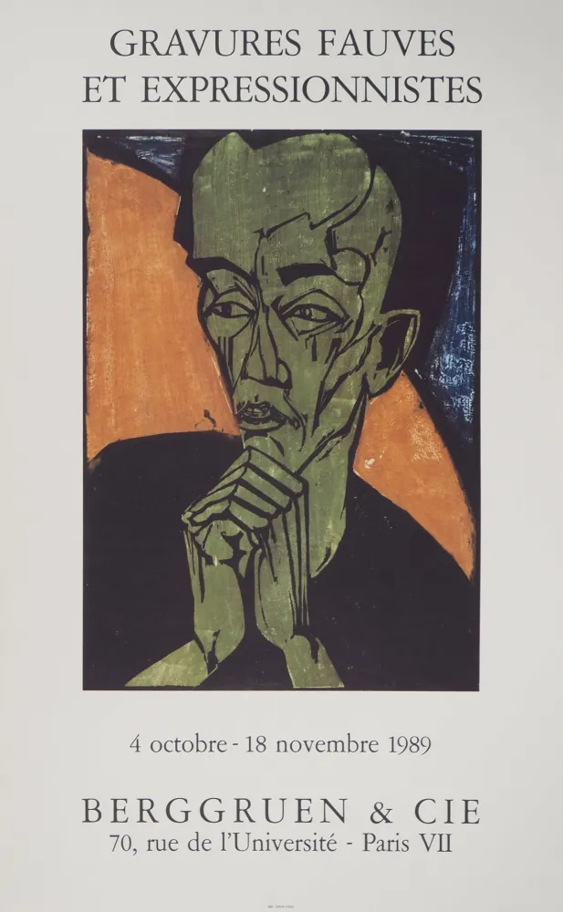 Livro Ilustrado Heckel - Expressionisme, Portrait d'Homme