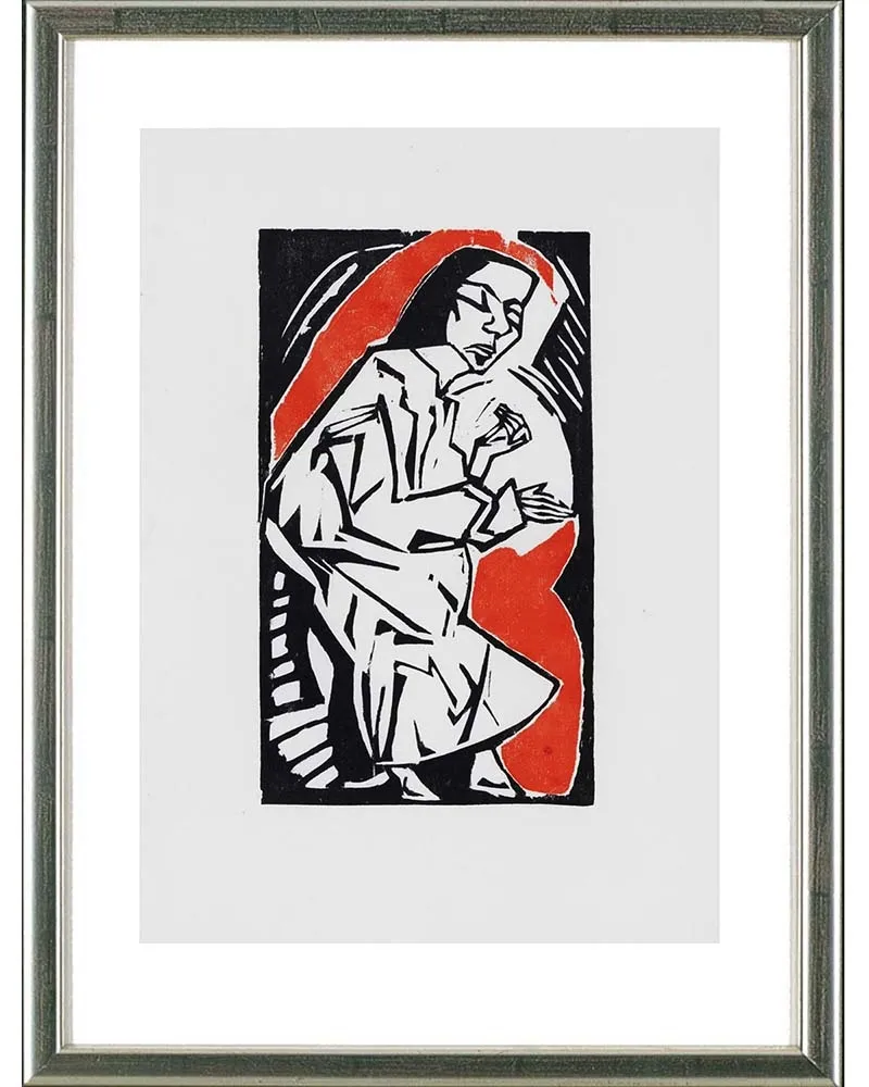 Xilogravura Heckel - Liegende, 1913