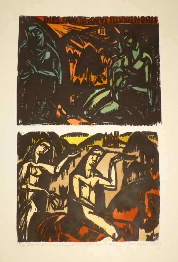 Xilogravura Helbig - „DIES SANCTIFICATVS ILLUXIT NOBIS