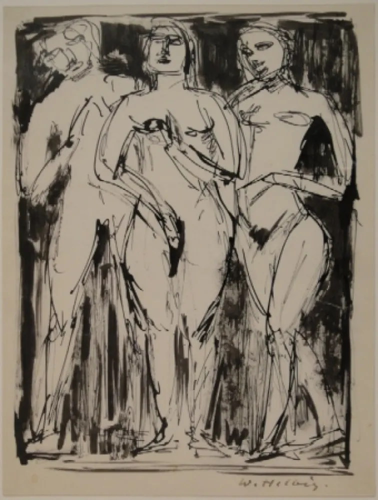 Sem Técnica Helbig - Drei stehende Figuren