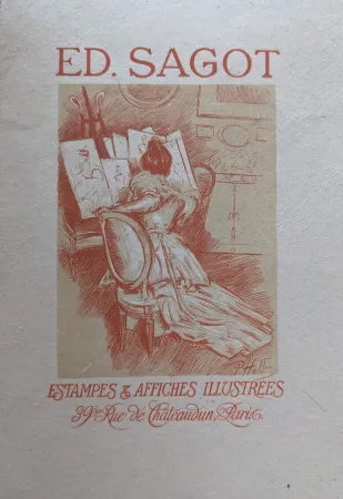Água-Forte Helleu - Edmond Sagot. Estampes & Affiches Illustrées