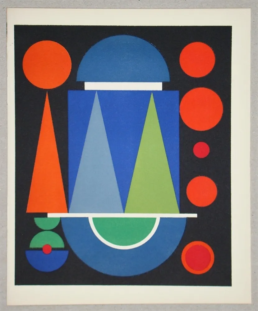 Serigrafia Herbin - Composition Rouge
