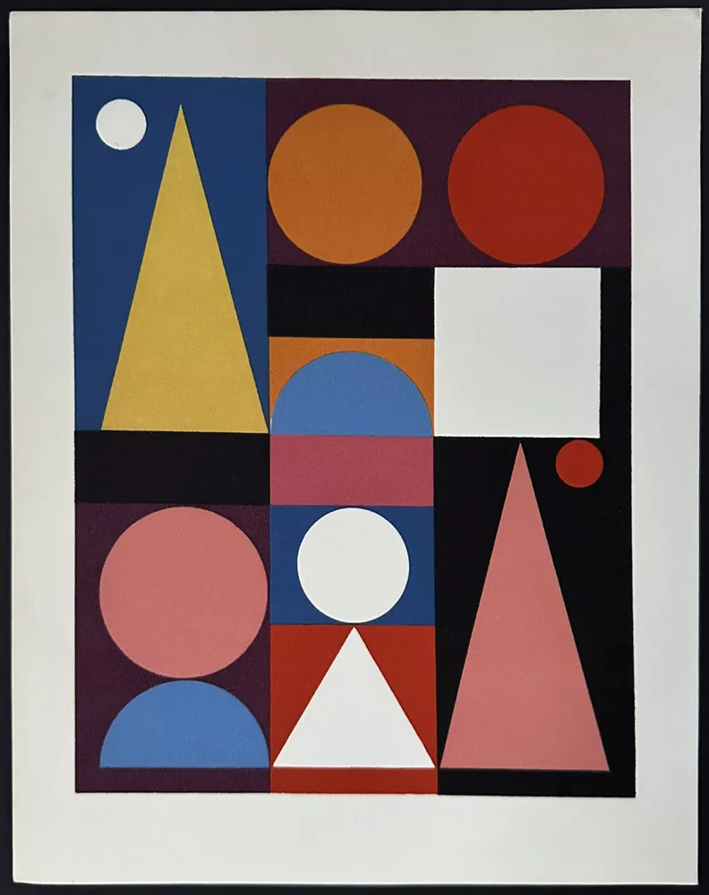 Estêncil Herbin - Composition sur le mot Jaune, 1946