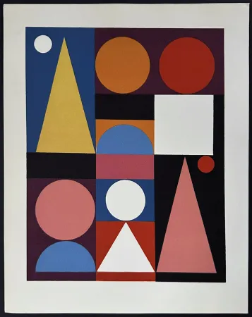 Estêncil Herbin - Composition sur le mot Jaune, 1946