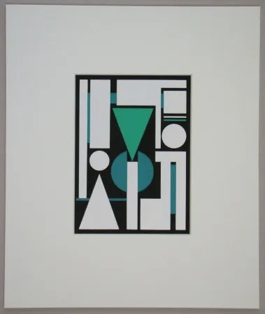 Serigrafia Herbin - Non, 1951
