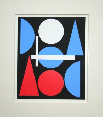 Serigrafia Herbin - Nue, 1960