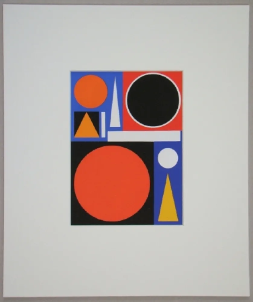 Serigrafia Herbin - Veine, 1953