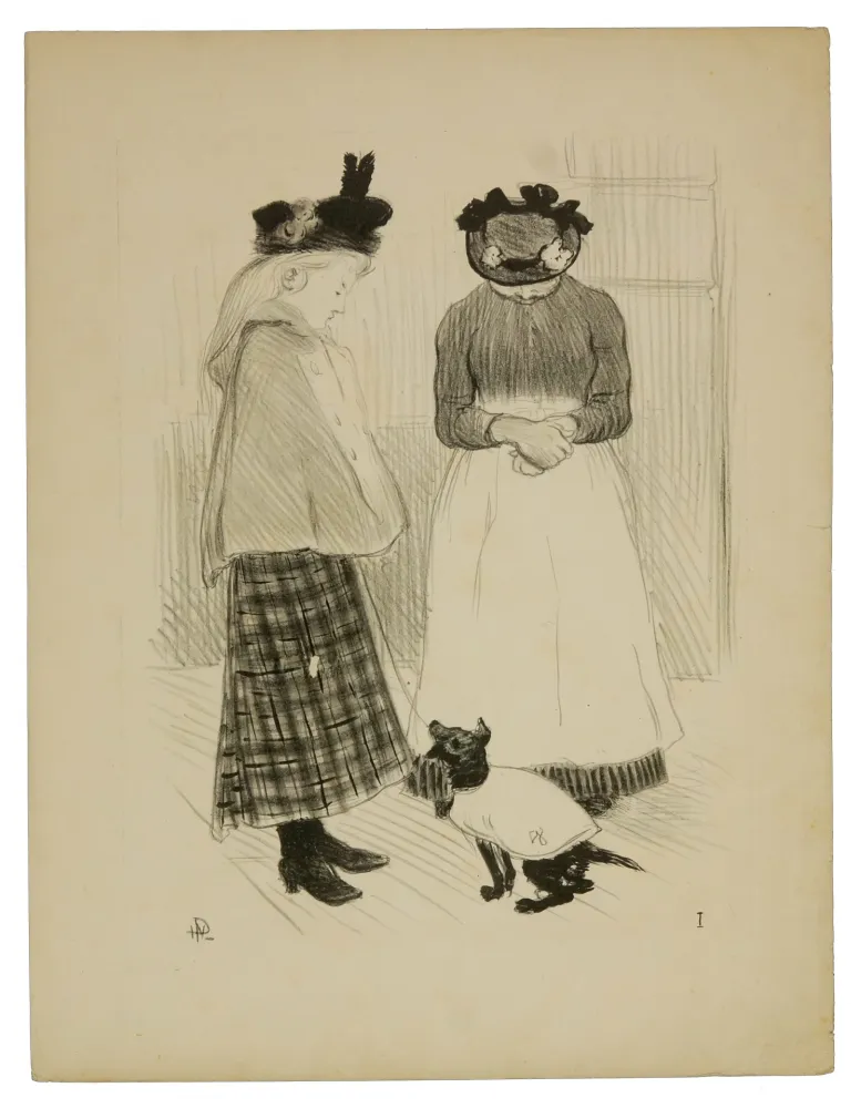 Litografia Hermann-Paul - 1. Distractions permises