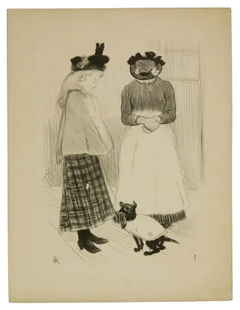 Litografia Hermann-Paul - 1. Distractions permises