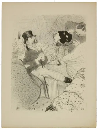 Litografia Hermann-Paul - 7. Les Fiancés