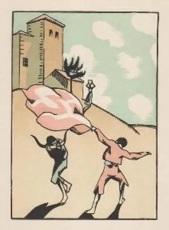 Xilogravura Hermann-Paul - Douze dessins pour amour de Goya, composés et gravés par Hermann-Paul