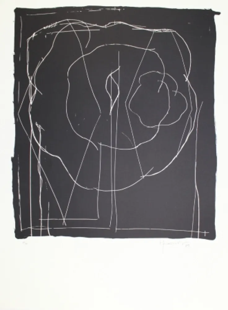 Litografia Hernandez Pijuan - A.L. Barcelona-IV