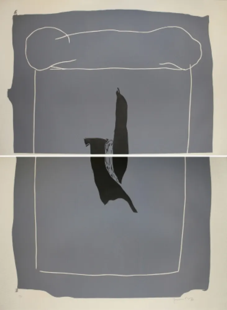 Linogravura Hernandez Pijuan - Camí (Road)