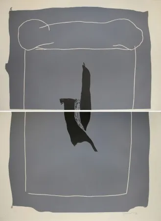 Linogravura Hernandez Pijuan - Camí (Road)