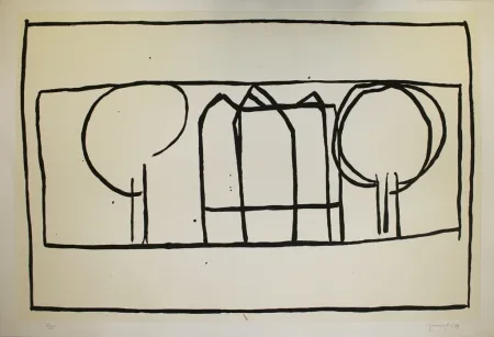 Água-Tinta Hernandez Pijuan - Cases i arbres 2