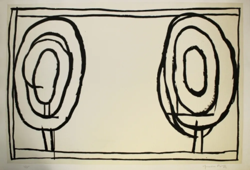 Água-Tinta Hernandez Pijuan - Cases i arbres 3