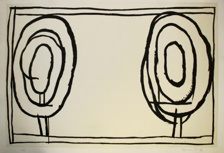 Água-Tinta Hernandez Pijuan - Cases i arbres 3