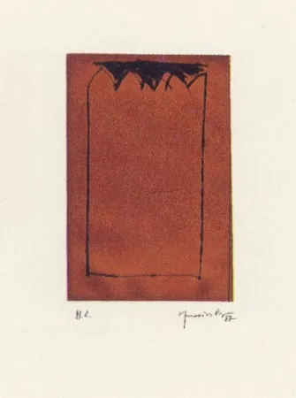 Água-Tinta Hernandez Pijuan - Catedral ocre