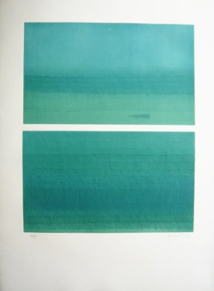 Gravura Hernandez Pijuan - Doble paisatge