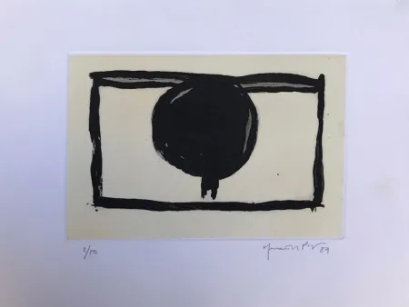 Gravura Hernandez Pijuan - Dos arbres