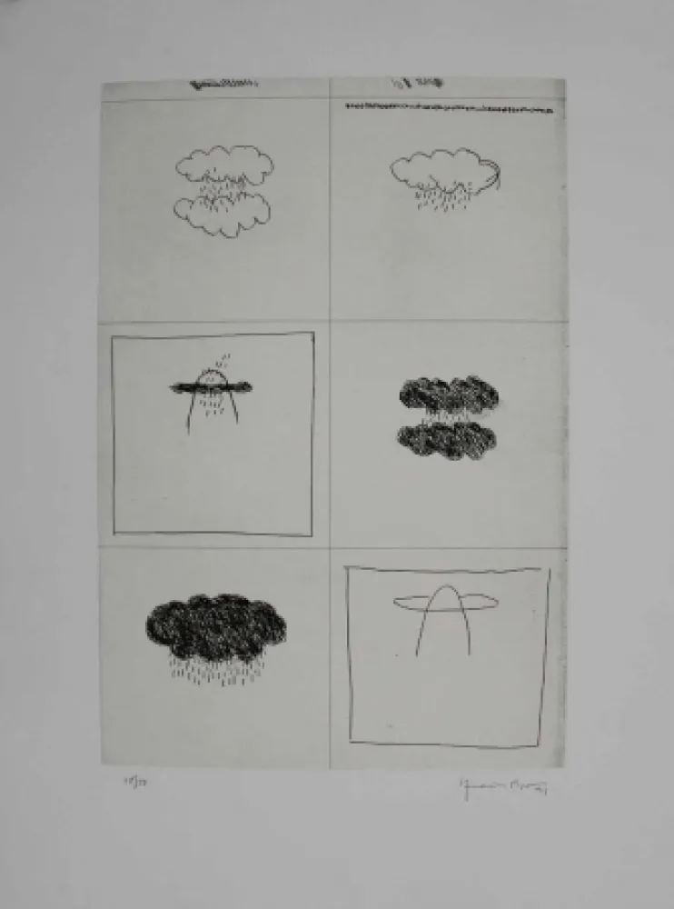 Gravura Hernandez Pijuan - Esbós (