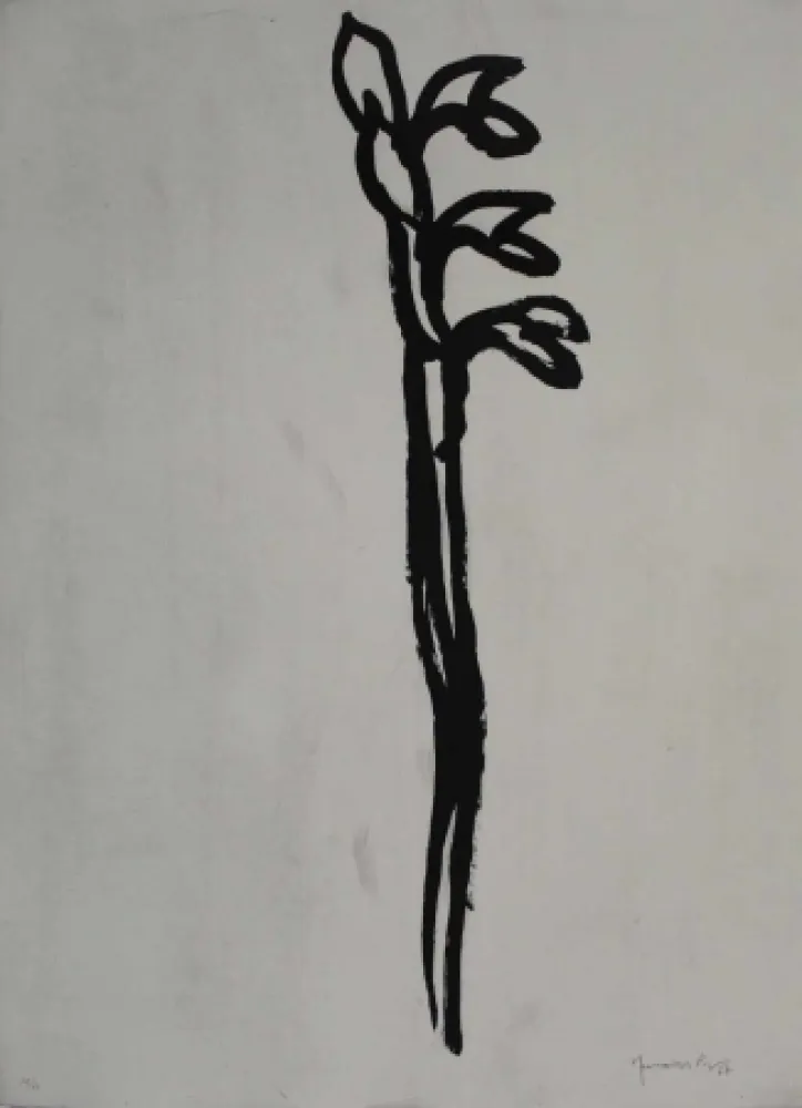 Água-Tinta Hernandez Pijuan - Flor 1