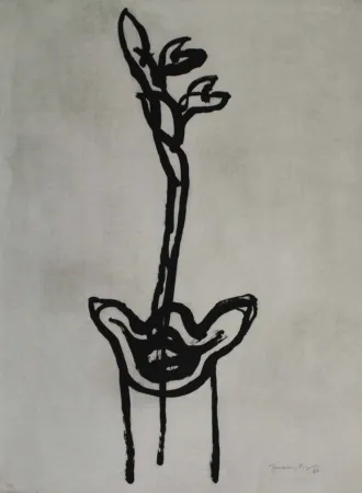 Água-Tinta Hernandez Pijuan - Flor 2