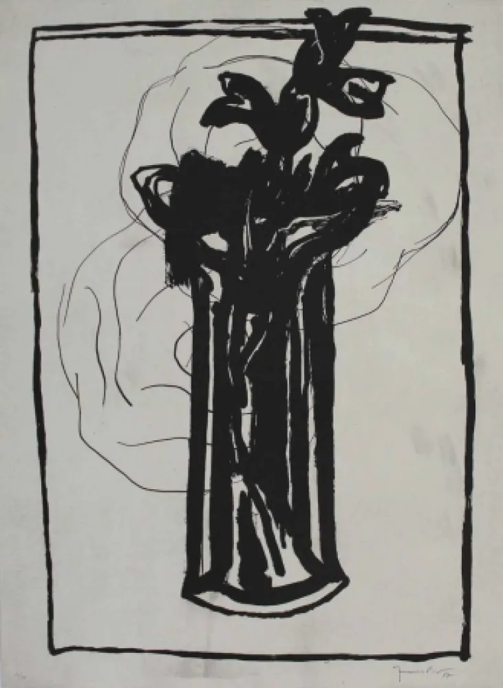 Água-Tinta Hernandez Pijuan - Flor 4